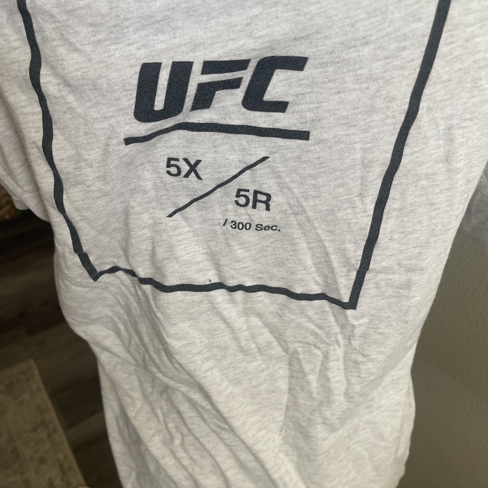 Reebok UFC Men Tshirt Size M Grey - Picture 5 of 11